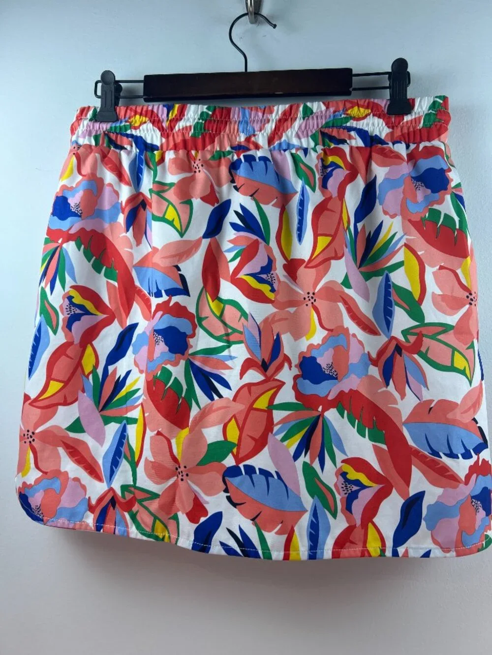 St. John's Bay Tropical Floral Print Skort Size L